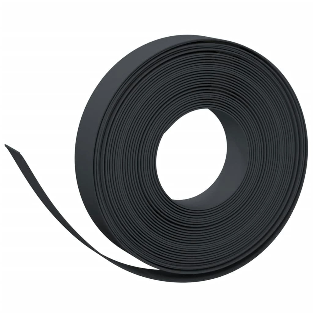 Garden Edging Black 10 m 10 cm Polyethylene 154394