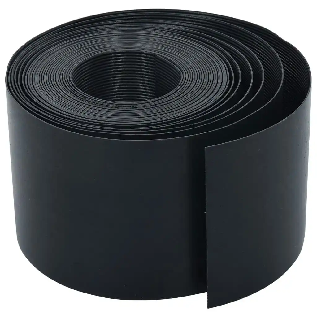 Garden Edging Black 10 m 15 cm PE 48625