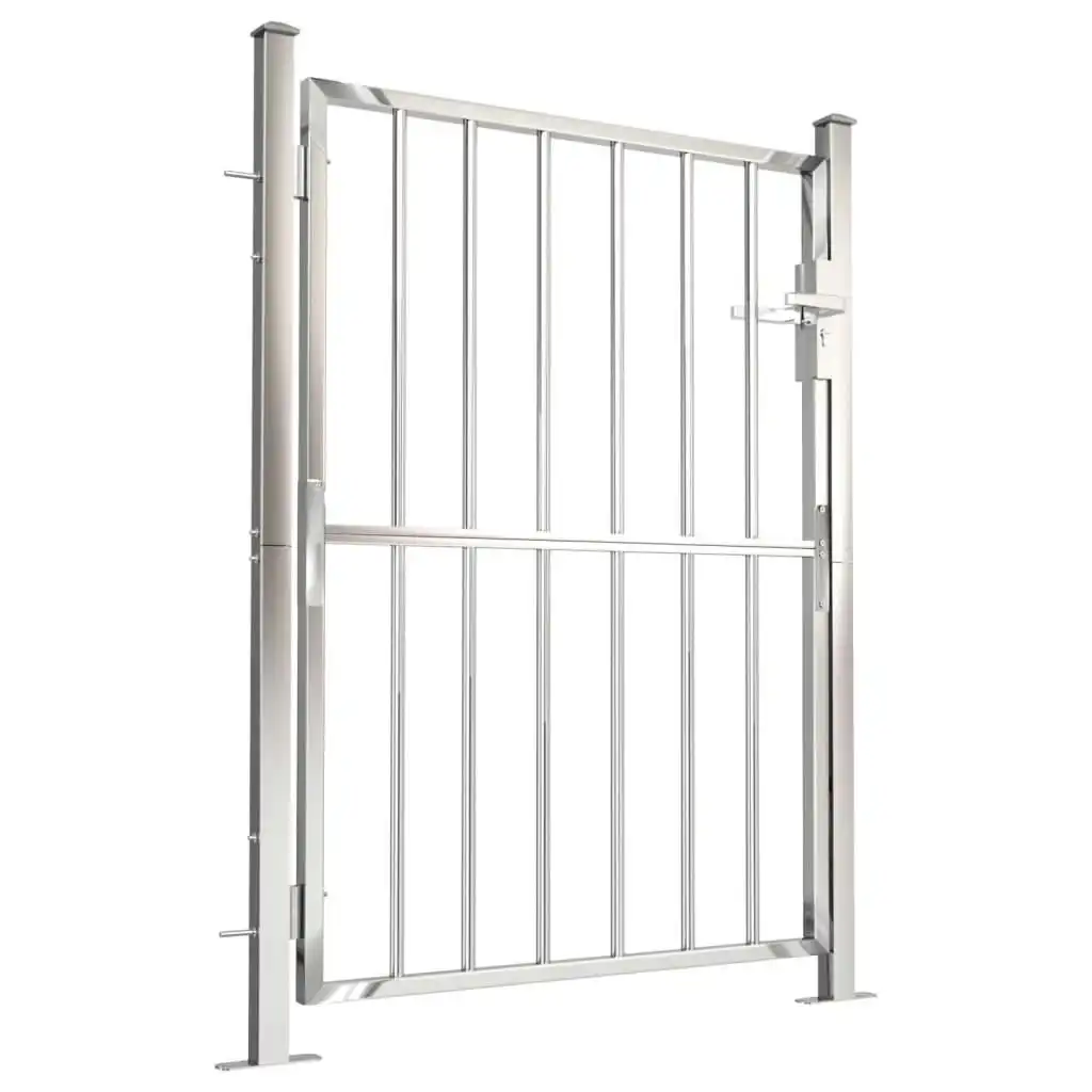 Garden Gate 100x125 cm Stainless Steel 316851