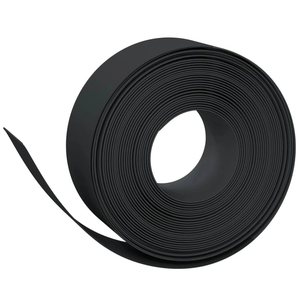 Garden Edging Black 10 m 20 cm Polyethylene 154400