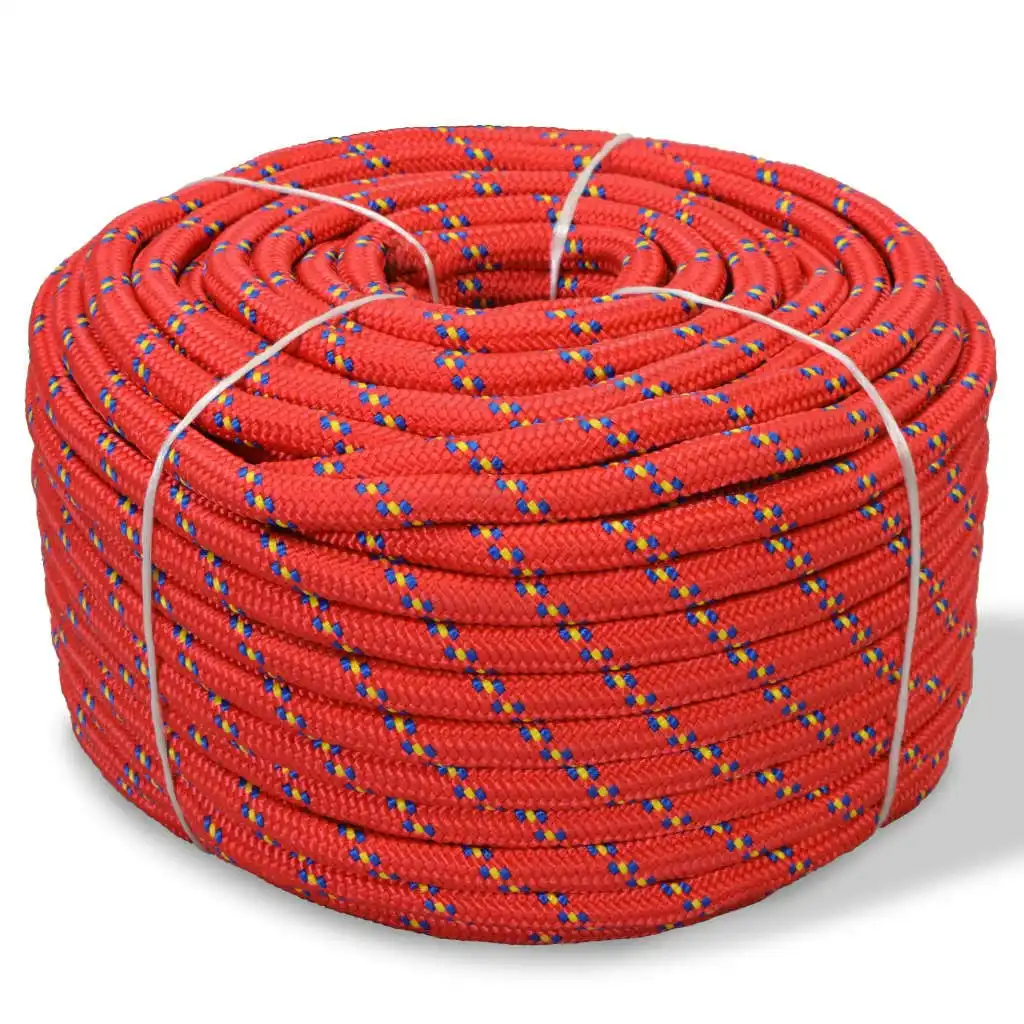 Marine Rope Polypropylene 10 mm 50 m Red 91291