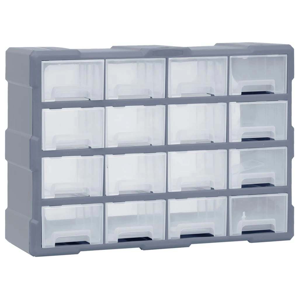 Multi-drawer Organiser with 16 Middle Drawers 52x16x37 cm 149602