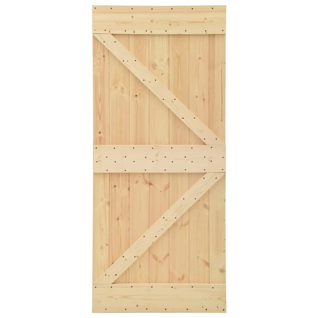 Door 80x210 cm Solid Pine Wood 289107