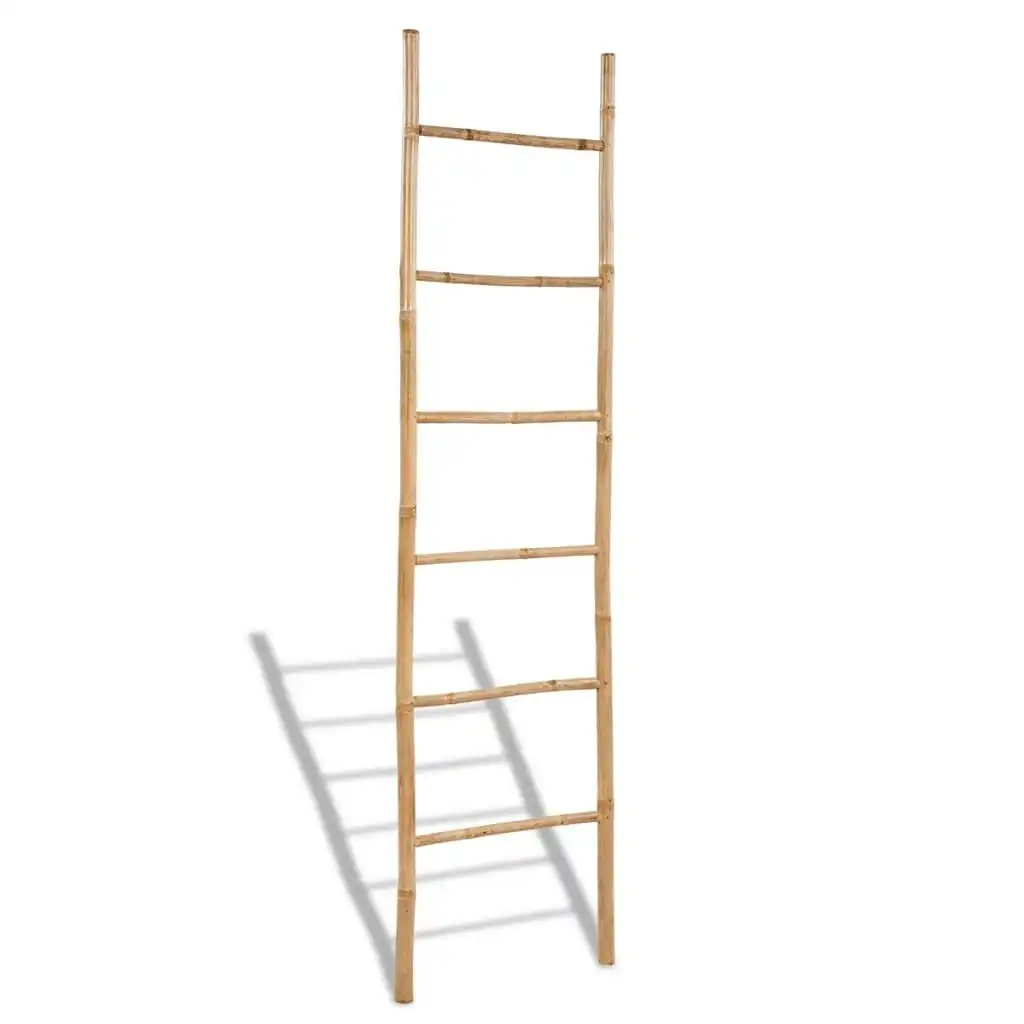 Bamboo Towel Ladder with 6 Rungs 41496