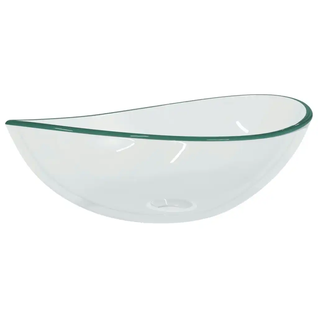 Basin Tempered Glass 54.5x35x15.5 cm Transparent 345238