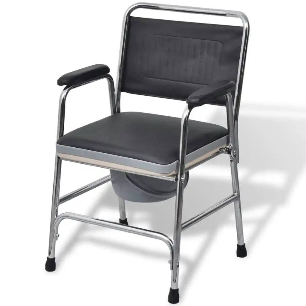 Commode Chair Steel Black 110131