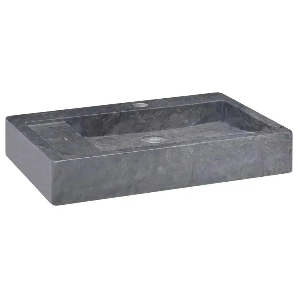 Sink Black 58x39x10 cm Marble 149160