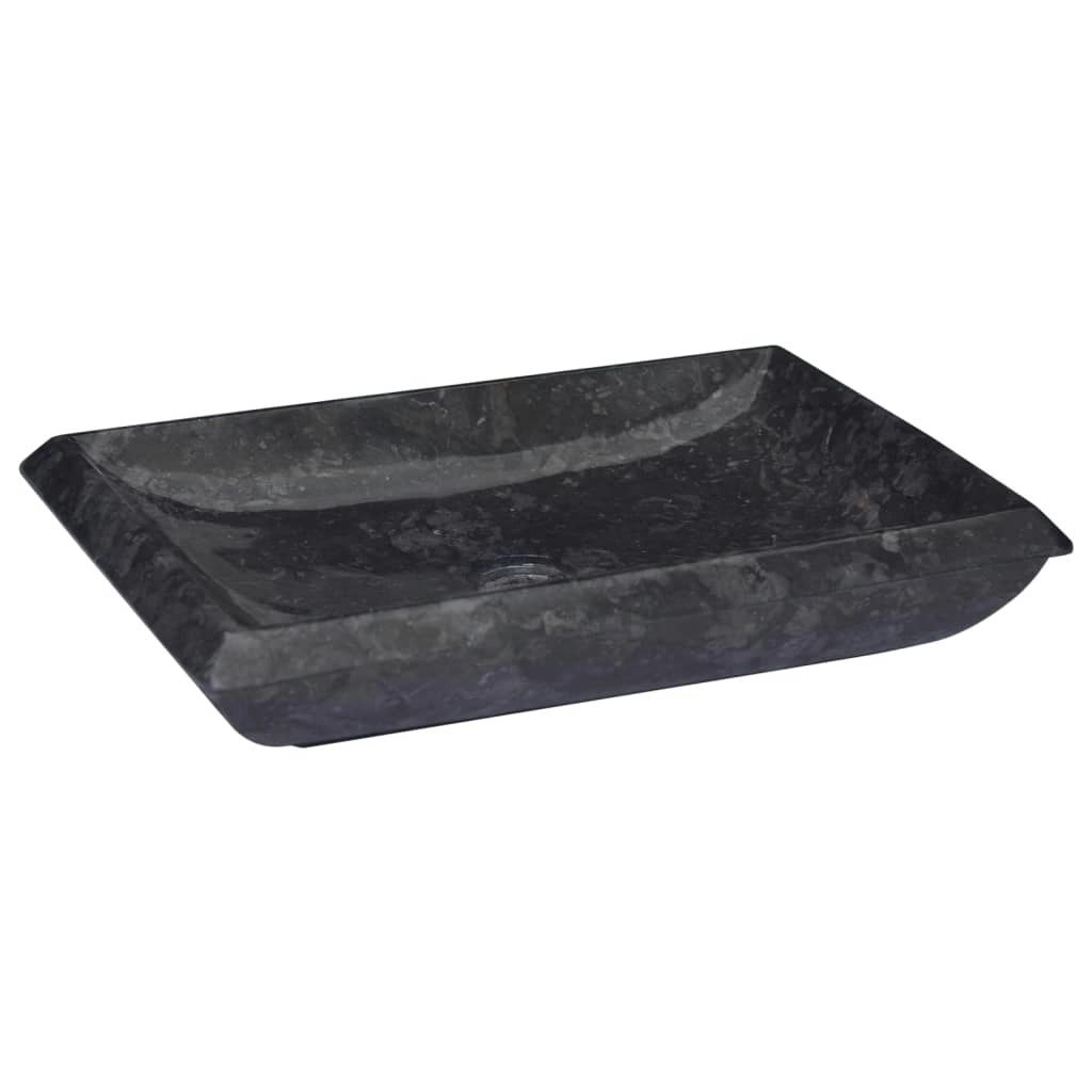 Sink Black 50x35x10 cm Marble 149163