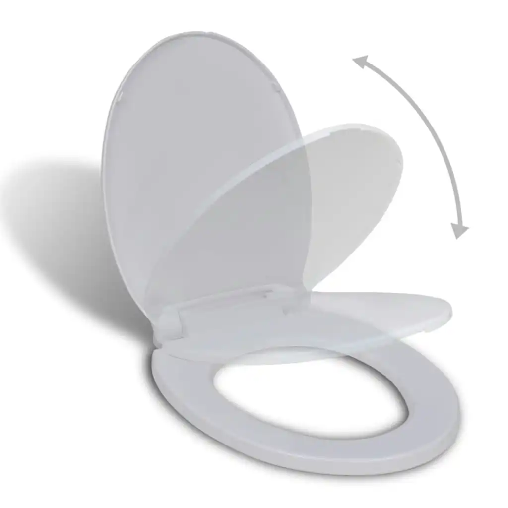 Soft-close Toilet Seat White Oval 141762