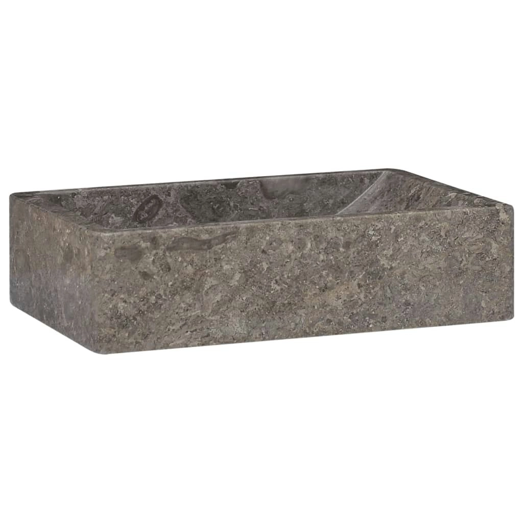 Sink 45x30x12 cm Marble High Gloss Grey 149156