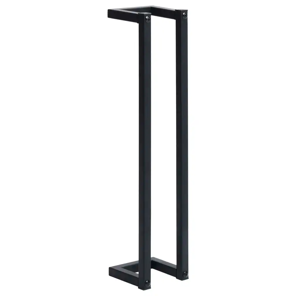 Towel Rack Black 12.5x12.5x60 cm Iron 325919