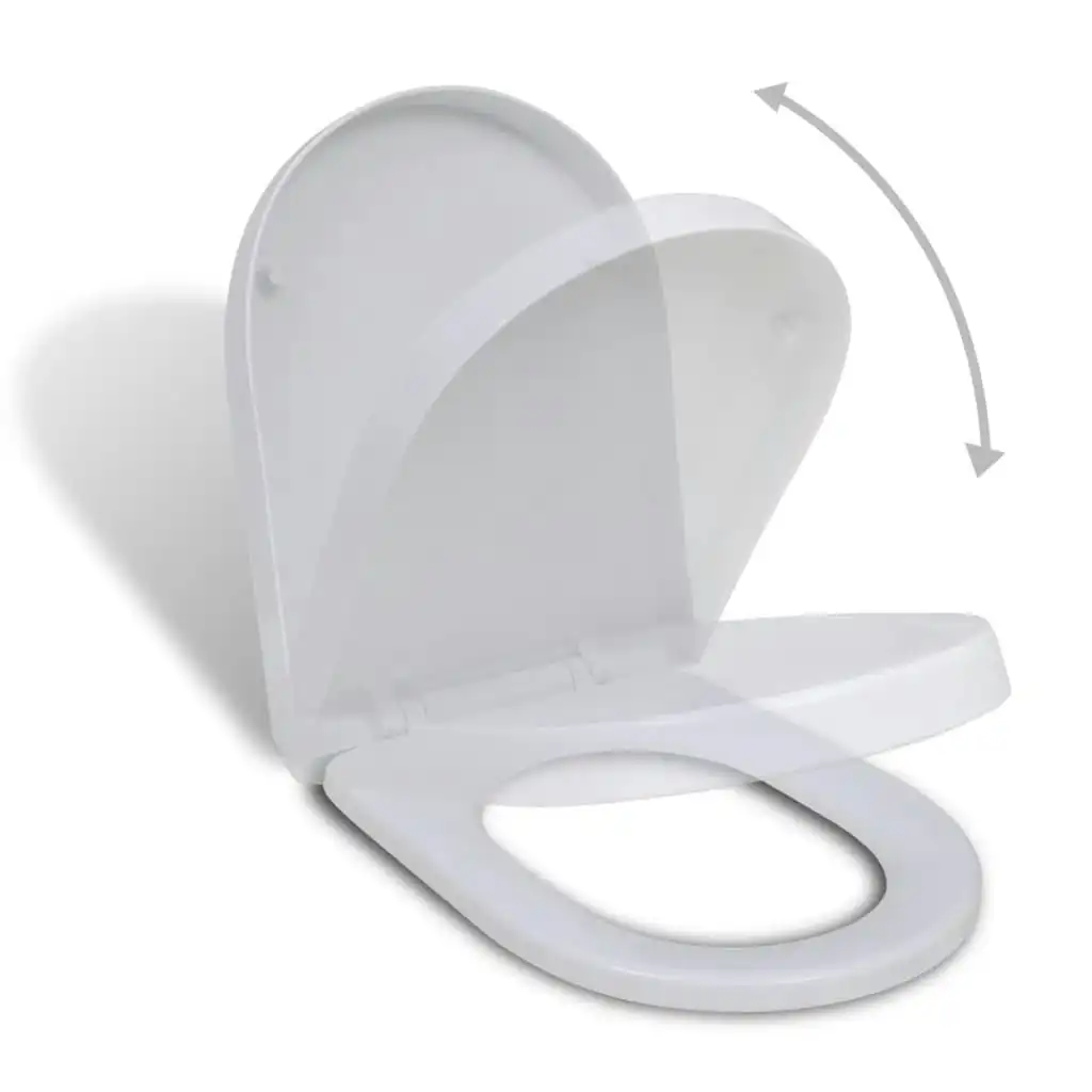 White Soft-close Toilet Seat Square 141763