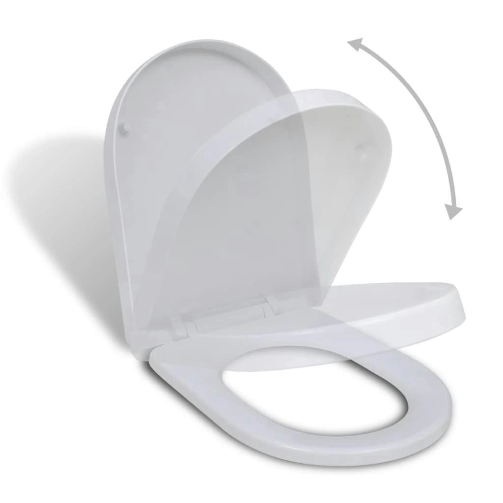 White Soft-close Toilet Seat Square 141763