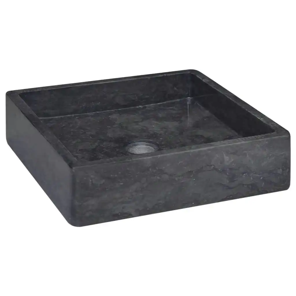 Sink Black 40x40x10 cm Marble 149169