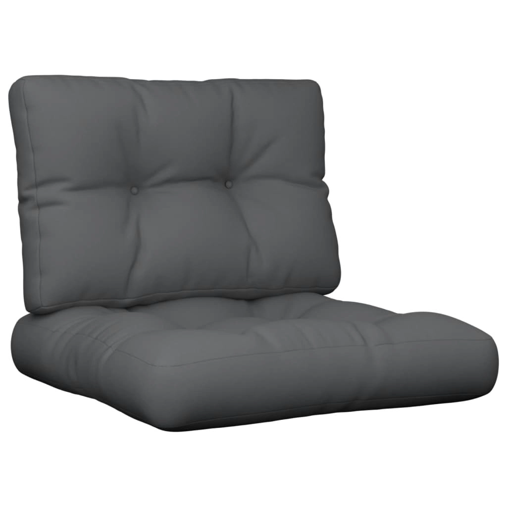 Pallet Cushions 2 pcs Anthracite Fabric 314498