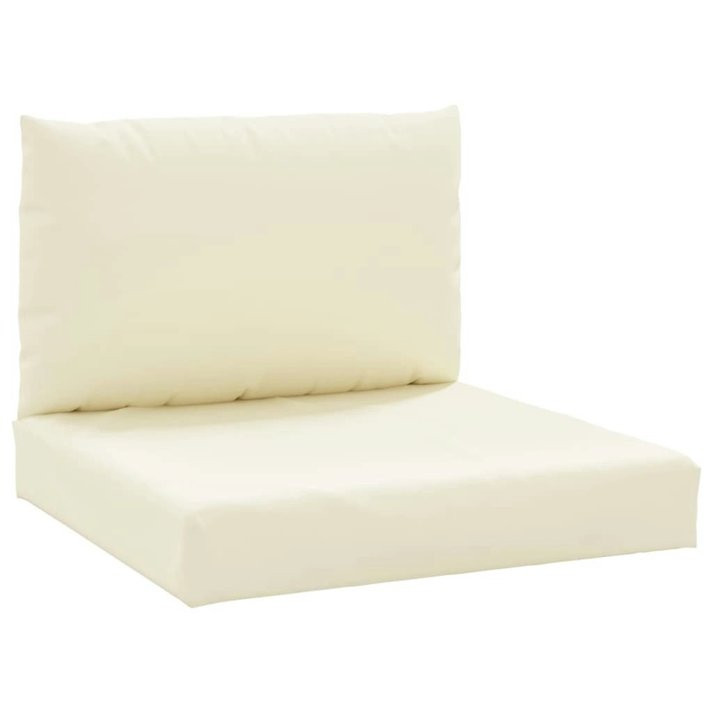 Pallet Cushions 2 pcs Cream White Oxford Fabric 315054