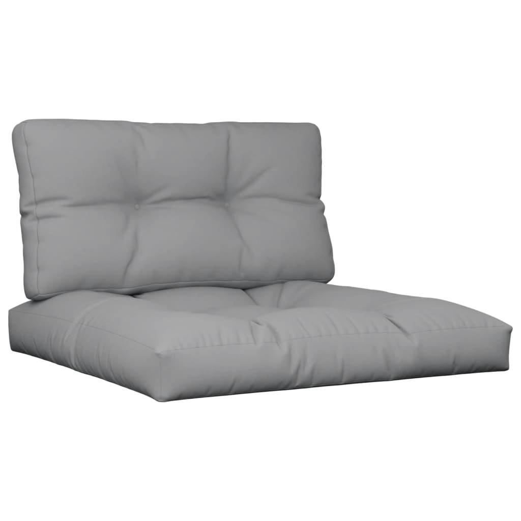 Pallet Cushions 2 pcs Grey Fabric 314514