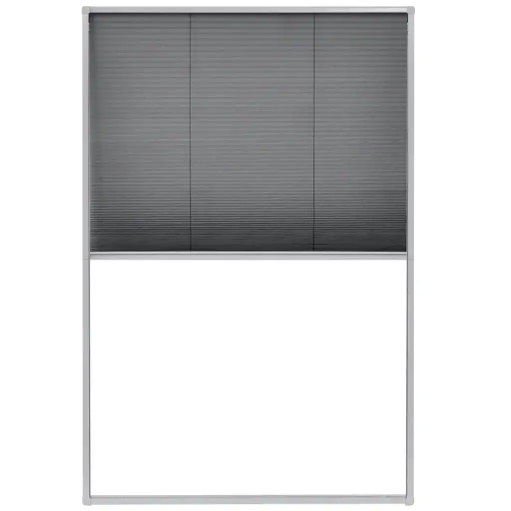 Plisse Insect Screen for Windows Aluminium 80x120 cm 142612