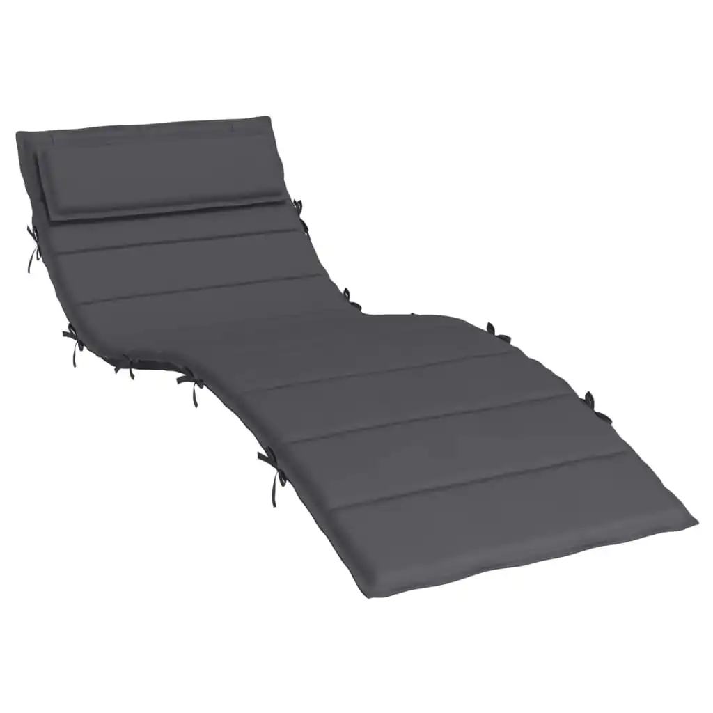 Sun Lounger Cushion Anthracite 180x60x3 cm Oxford Fabric 361852