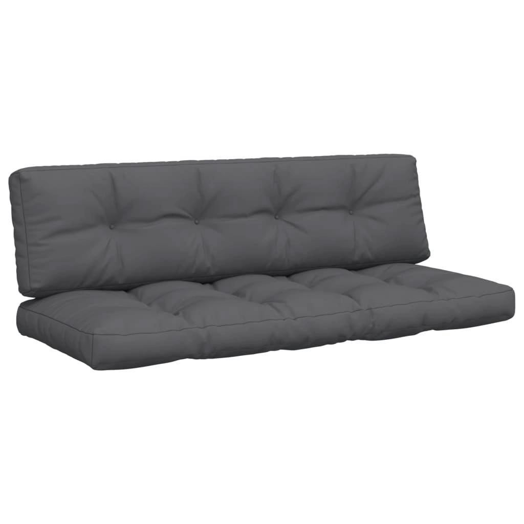 Pallet Cushions 2 pcs Anthracite Fabric 314603