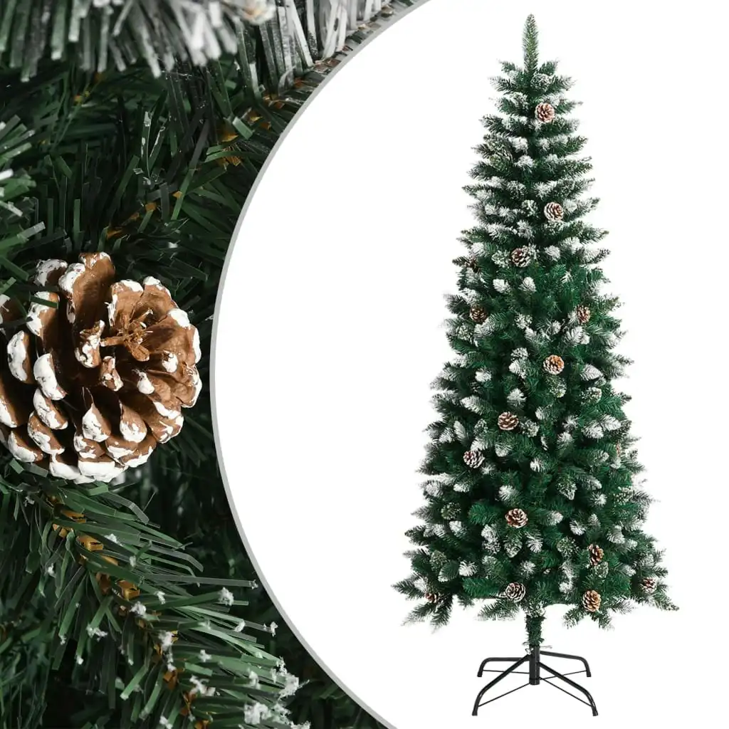 Artificial Christmas Tree with Stand Green 180 cm PVC 345175