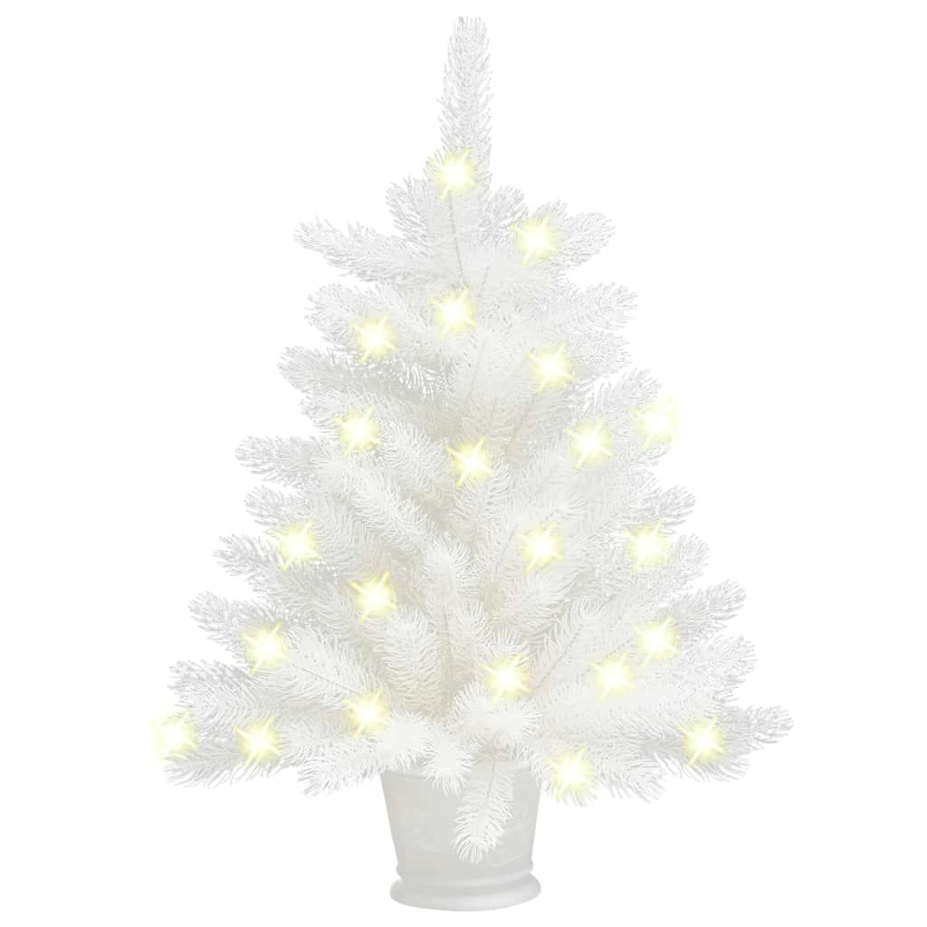 Artificial Pre-lit Christmas Tree White 65 cm 3077458