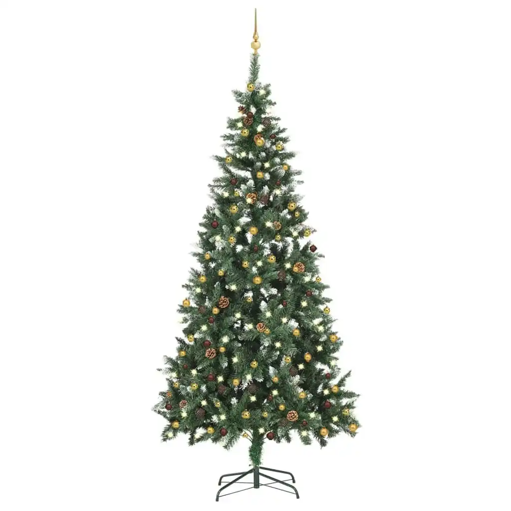 Artificial Pre-lit Christmas Tree with Ball Set 210 cm 3077801