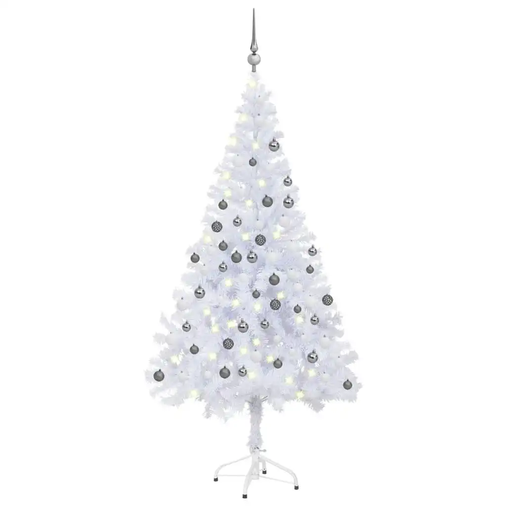 Artificial Pre-lit Christmas Tree with Ball Set 180 cm 620 Branches 3077666