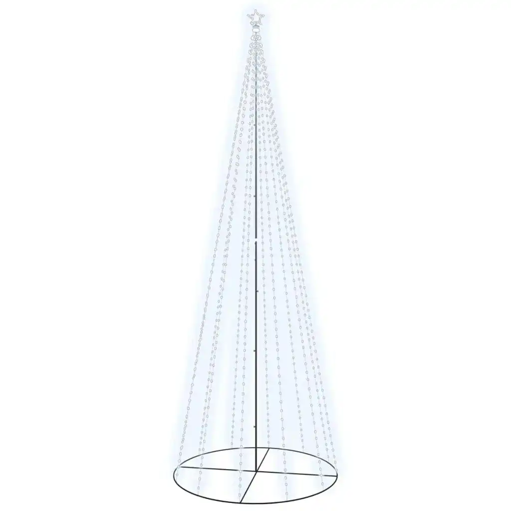 Christmas Cone Tree Cold White 732 LEDs 160x500 cm 343701