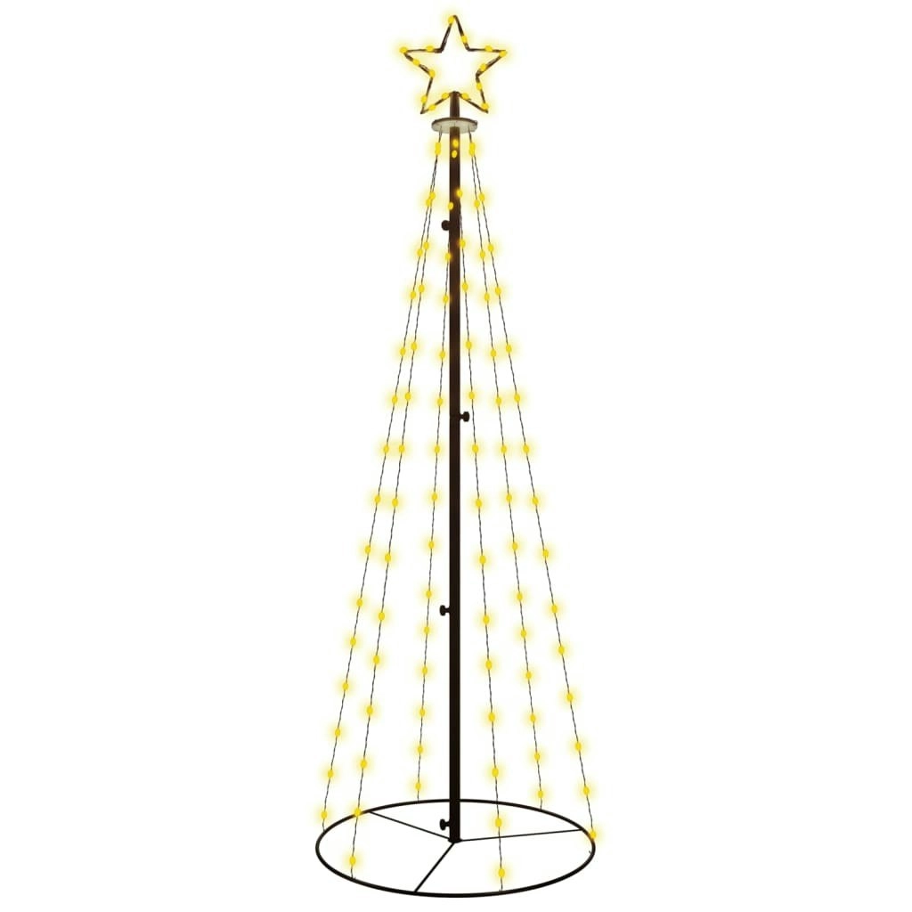 Christmas Cone Tree Warm White 108 LEDs 70x180 cm 343486