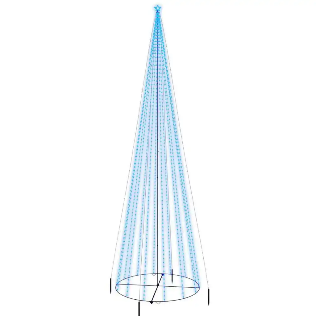 Christmas Cone Tree Blue 3000 LEDs 230x800 cm 343706