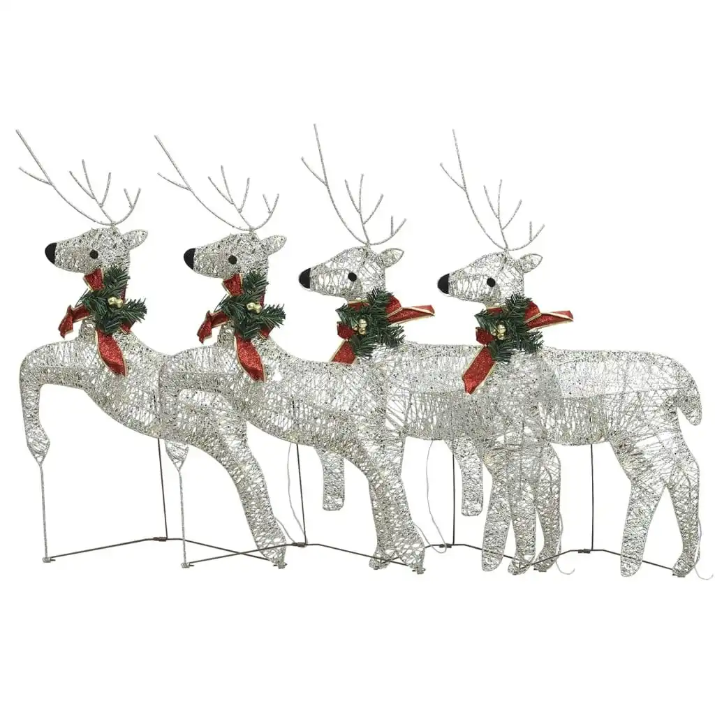 Christmas Reindeers 4 pcs Gold 80 LEDs 3154264