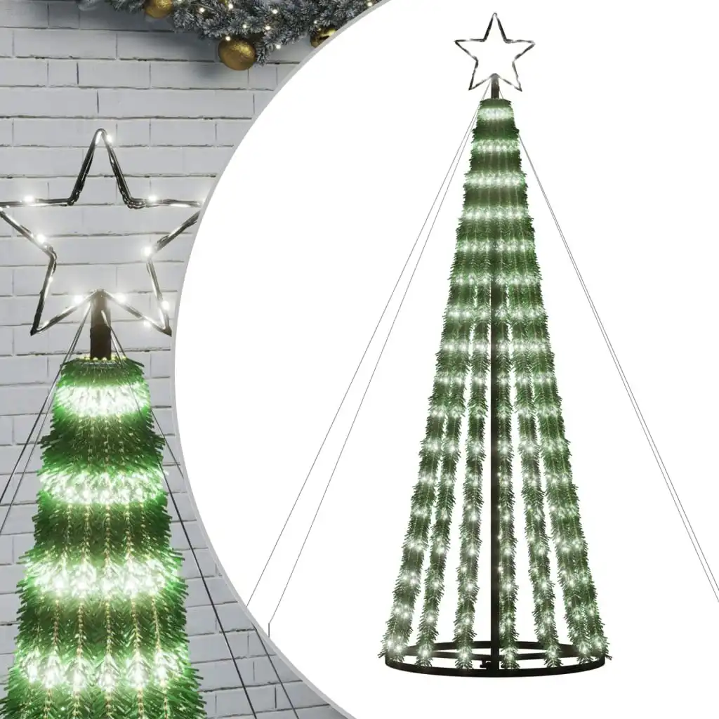 Christmas Tree Light Cone 275 LEDs Cold White 180 cm 358065