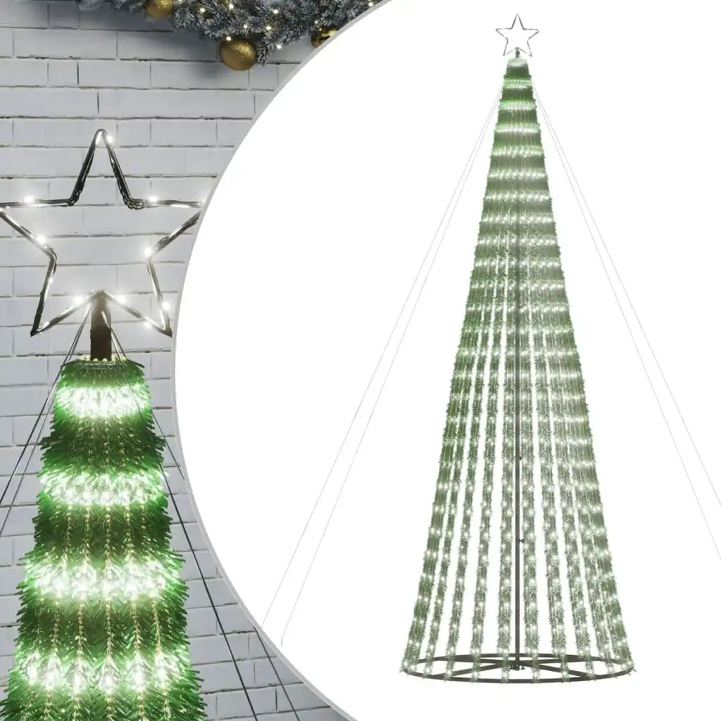 Christmas Tree Light Cone 688 LEDs Cold White 300 cm 358160