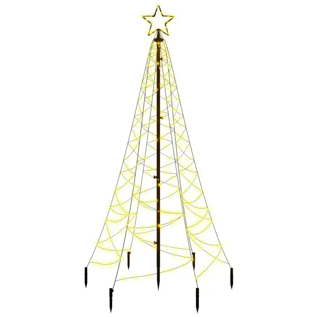 Christmas Tree with Spike Warm White 200 LEDs 180 cm 343566