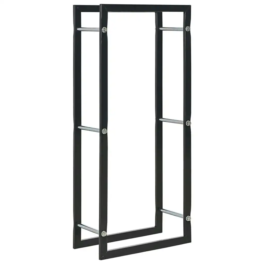 Firewood Rack Black 44x20x100 cm Steel 284700