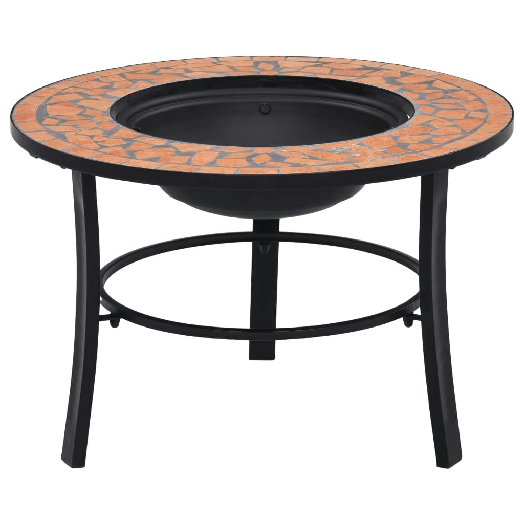 vidaXL Mosaic Fire Pit Terracotta 68cm Ceramic 46719