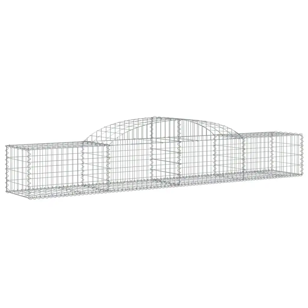 Arched Gabion Basket 300x50x40/60 cm Galvanised Iron 153512