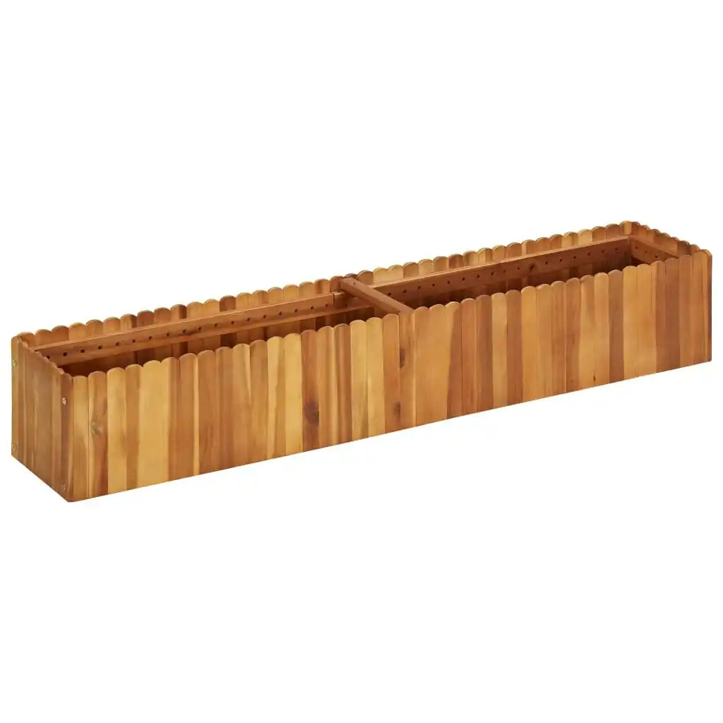 Garden Raised Bed 150x30x25 cm Solid Acacia Wood 45919