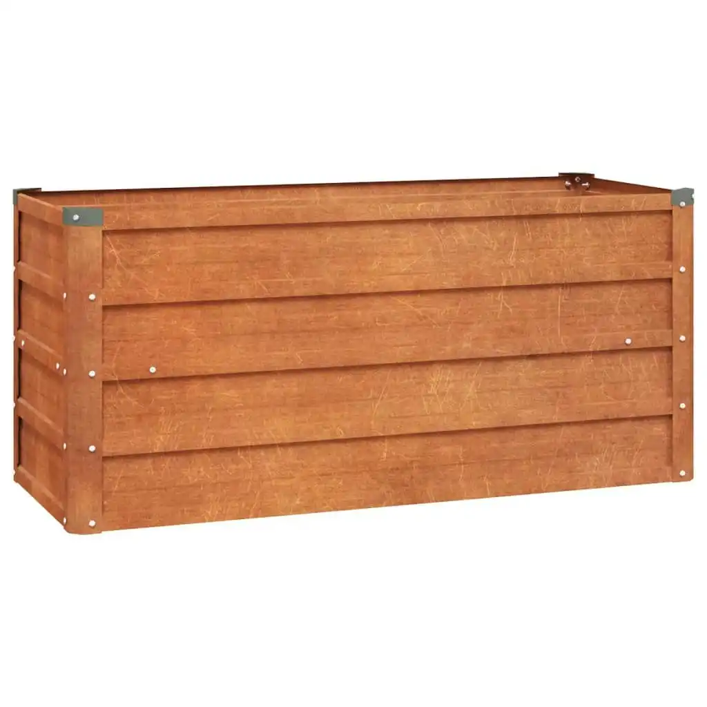 Garden Raised Bed Rusty 100x40x45 cm Corten Steel 151950