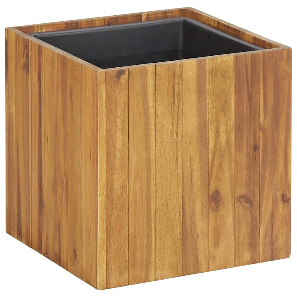 Garden Raised Bed Pot 33.5x33.5x33.5 cm Solid Acacia Wood 46568