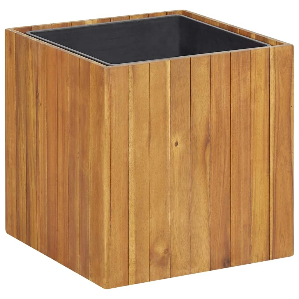 Garden Raised Bed Pot 43.5x43.5x44 cm Solid Acacia Wood 46569