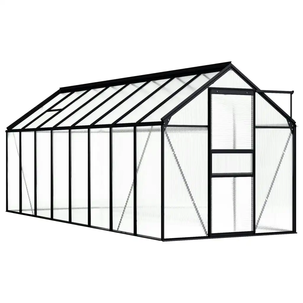 Greenhouse Anthracite Aluminium 9.31 mÂ² 48214