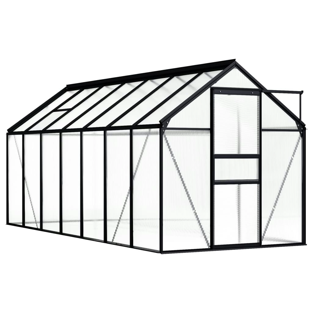 Greenhouse Anthracite Aluminium 8.17 mÂ² 48213