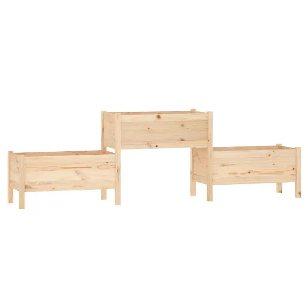 Planter 245.5x44x75 cm Solid Wood Pine 822252