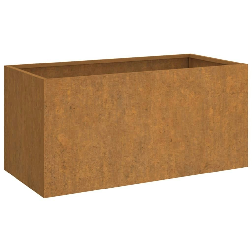 Planter 62x30x29 cm Corten Steel 821556