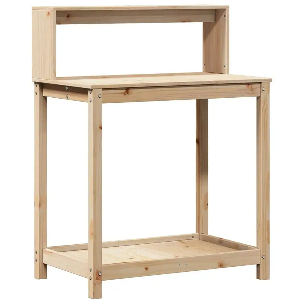 Potting Table with Shelves 82.5x50x109.5 cm Solid Wood Pine 832407