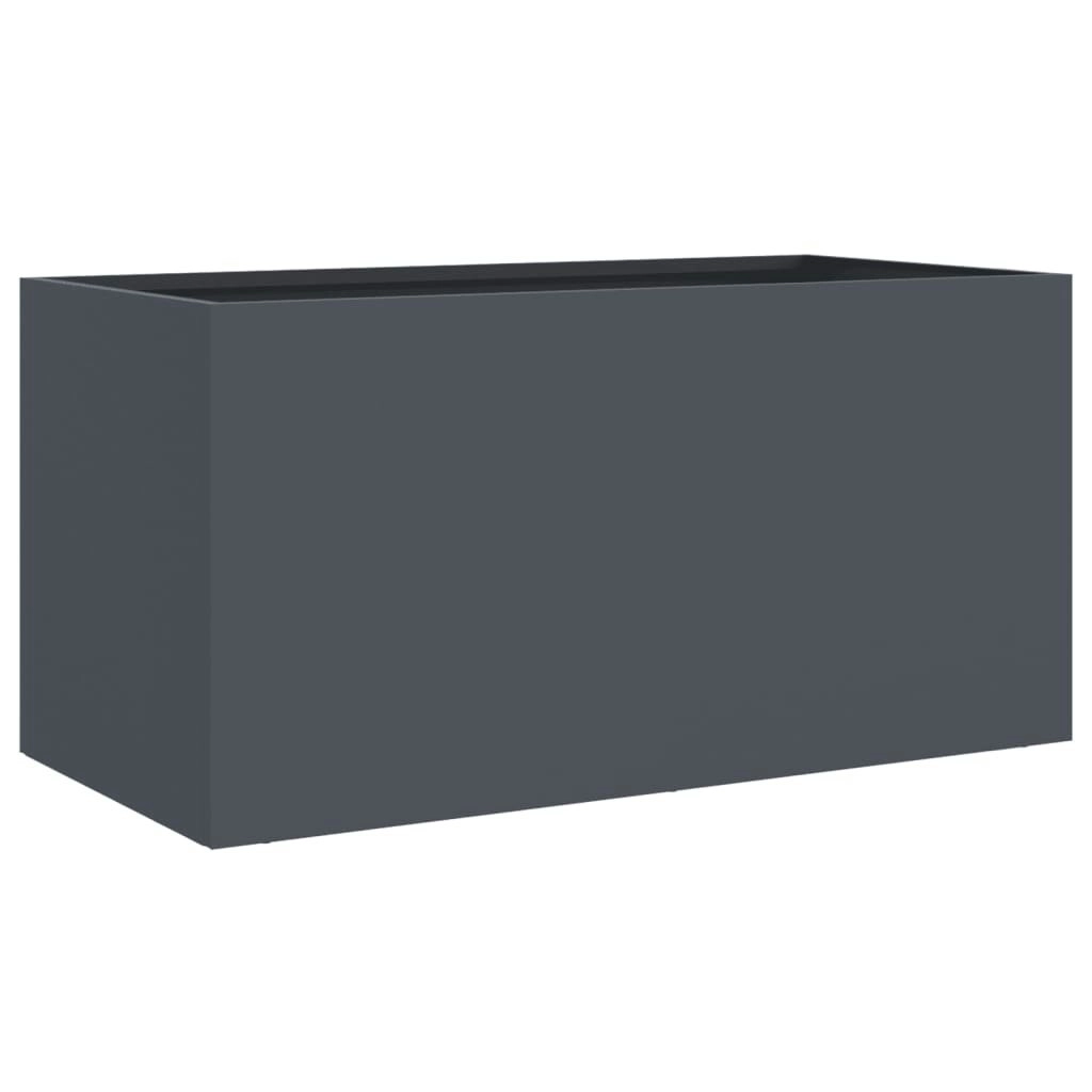 Planter Anthracite 62x30x29 cm Cold-rolled Steel 841591