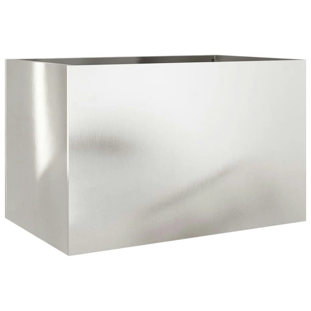 Planter Silver 62x40x39 cm Stainless Steel 841599