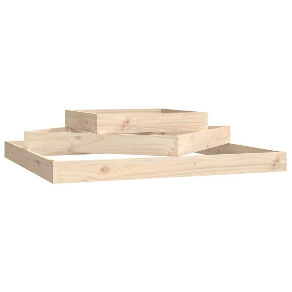 Planter 112x112x27 cm Solid Wood Pine 823885